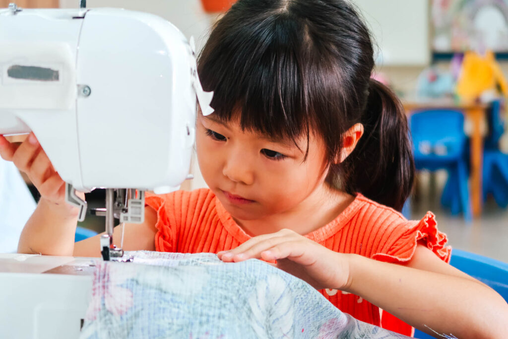 Sewing is a life skill than can be nurtured at a young age